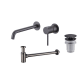 Pack Grifo de lavabo empotrado Monza + Válvula click-clack + Sifón visto redondo de Imex principal 3