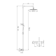 Conjunto de ducha y baño Inverter R Gme croquis 9