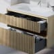 Conjunto de mueble de baño de madera maciza palilleria Alpes 2 Bruntec detalle 3