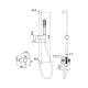 Conjunto de ducha con barra empotrado Firenze Imex croquis 9
