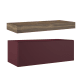 Mueble de baño con encimera de madera 10 cm de altura en color Valenti  con cajonera Nomad Visobath principal 9