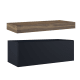 Mueble de baño con encimera de madera 10 cm de altura en color Valenti  con cajonera Nomad Visobath principal 10