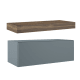 Mueble de baño con encimera de madera 10 cm de altura en color Valenti  con cajonera Nomad Visobath principal 5