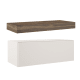Mueble de baño con encimera de madera 10 cm de altura en color Valenti  con cajonera Nomad Visobath principal 3