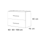 Conjunto completo de mueble de baño Atlas Bruntec croquis 10