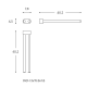 Toallero de baño Architect S+ Cosmic croquis 9