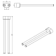 Toallero de baño Architect S+ Cosmic croquis 11