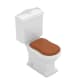 Inodoro compacto Atenas Fossil Natura con tapa de madera principal 5