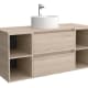 Conjunto mueble de baño con lavabo sobre encimera Bequia Salgar detalle 8