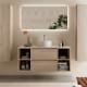 Conjunto mueble de baño con lavabo sobre encimera Bequia Salgar principal 4