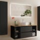 Conjunto mueble de baño con lavabo sobre encimera Bequia Salgar principal 2
