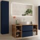 Conjunto mueble de baño con lavabo sobre encimera Bequia Salgar principal 3