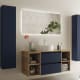 Conjunto mueble de baño con lavabo sobre encimera Bequia Salgar principal 3