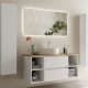 Conjunto mueble de baño con lavabo sobre encimera Bequia Salgar principal 1
