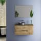 Mueble de baño con encimera de madera Coban Bruntec principal 1