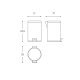 Papelera de baño Architect Cosmic croquis 5