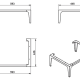 Conjunto mueble de baño con banquillo Verso VisoBath croquis 13