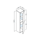 Columna de baño Landes Coycama croquis 8