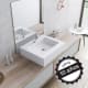 Lavabo suspendido Padova Bruntec opción 2