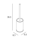 Escobillero de baño a suelo Eco 6500 Manillons Torrent croquis 7
