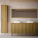 Mueble de baño con encimera de madera maciza con patas Alpes 15 Bruntec principal 1