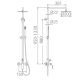 Conjunto de ducha Luxor Imex croquis 12