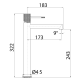 Grifo de lavabo Line Imex croquis 13