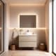 Mueble de baño pequeño Nivo Bruntec 2 cajones suspendido principal 0