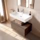 Conjunto mueble de baño con lavabo de carámica de 12 cm de alto y cajonera Nomad Viso principal 13