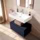 Conjunto mueble de baño con lavabo de carámica de 12 cm de alto y cajonera Nomad Viso principal 6