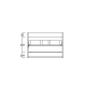 Mueble de baño con encimera de madera Landes Coycama Croquis 8