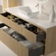 Mueble de baño madera maciza con encimera de Solid surface Alpes 5 Bruntec detalle 2