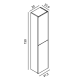 Columna de baño Style Royo croquis 12