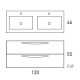 Conjunto mueble de baño Arco Visobath croquis 5