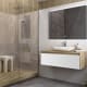Mueble de baño Lambda con encimera de madera Coycama principal 4