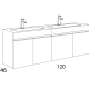 Conjunto mueble de baño Río Inve croquis 2