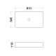 Lavabo sobre encimera Tre Bruntec croquis 2