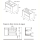 Conjunto mueble de baño Noja Salgar croquis 10