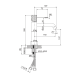 Grifo de lavabo Bless Imex croquis 21