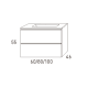 Conjunto mueble de baño Granada Viso Bath croquis 10