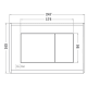 Pack inodoro suspendido + cisterna empotrada + pulsador Soller Strohm Teka croquis 6