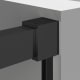 Mampara de ducha Elara perfil negro Bruntec detalle 1