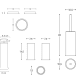 Conjunto de accesorios de baño Geyser Cosmic croquis 5