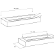 Lavabo de baño suspendido Austin Art and Bath croquis 1
