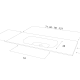 Lavabo de baño encastrado Tibet de Art and Bath croquis 2