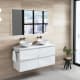 Mueble de baño con encimera de madera Roma Bruntec principal 1