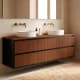 Mueble de baño madera maciza con encimera de madera Alpes 18 Bruntec principal 0