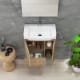Conjunto mueble de baño fondo reducido 28 cm Versa Coycama detalle 4