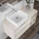 Mueble de baño con encimera de madera Atlanta Bruntec detalle 4