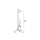 Portaescobillero auxiliar de pie Bassic Manillons Torrent croquis 2